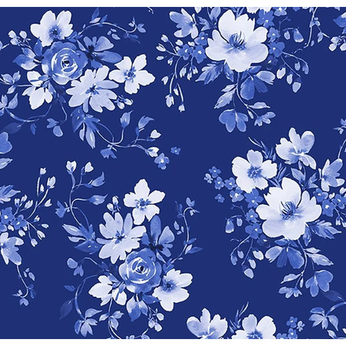 Super Sale Beautiful Bouquets Floral Blue Y3223-93