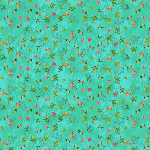 Super Sale Feathered Friends Sprigs Turquoise Y3495-101