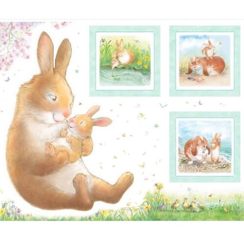 Super Sale Honey Bunny Rabbit 36" Panel 9086 