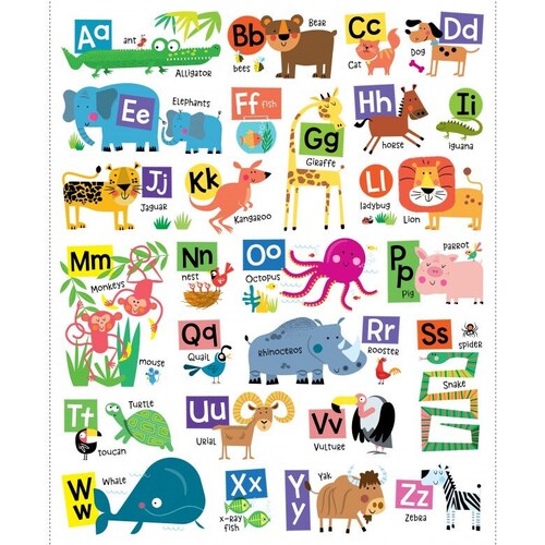 Super Sale ABC Animals I Spy 36" Panel 3067/10190 