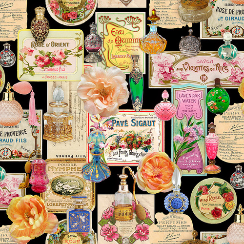 The Gilded Age Vintage Perfumes Black 11310B
