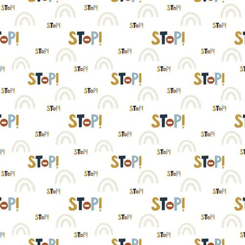 Devonstone Rush Hour Novelty STOP Fabric DV5652