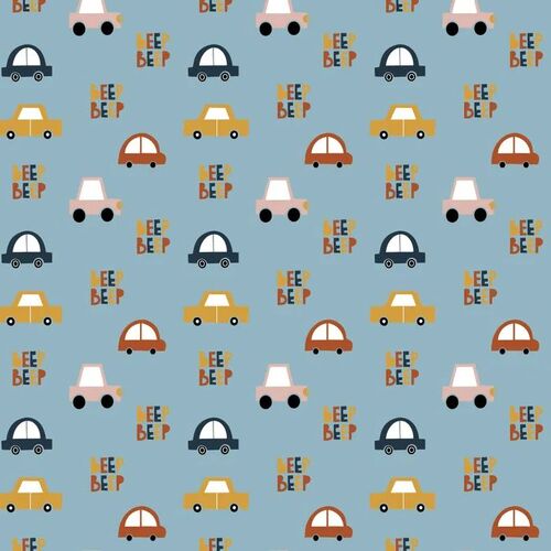 Devonstone Rush Hour Novelty Cars Fabric DV5656