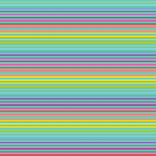 Devonstone Stripes Teal Rainbow Fabric DV2802