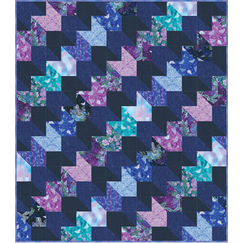 Robert Kaufman Mystic Moon Metallic Quilt Kit