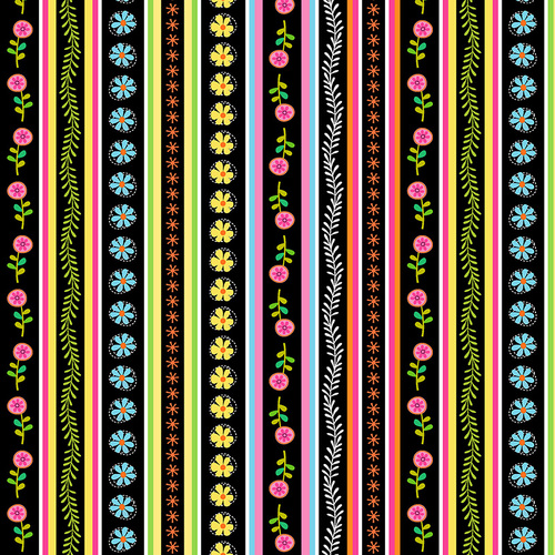 Don't Hurry Be Happy Perfect Stripe Floral Multi 11141D