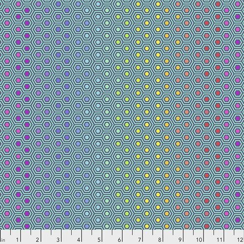 Fabric Remnant- Tula Pink True Colours Hexy 59cm