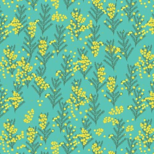 Fabric Remnant- Outback Beauty Wattle Dance 65cm
