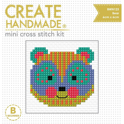 Mini Cross Stitch Kit Panda Face BWN123
