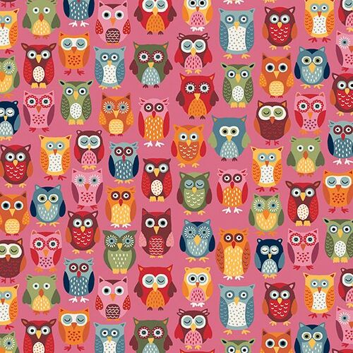 Super Sale Autumn Days Owls Pink 2594P