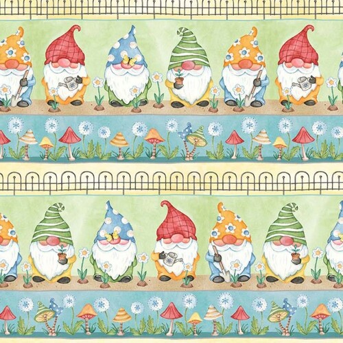 Better Gnomes and Gardens Dig Gardening Stripe Multi 11235