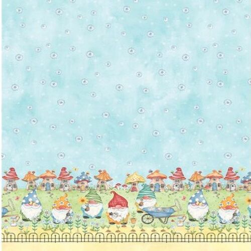 Better Gnomes and Gardens Time Border Stripe Blue 11240