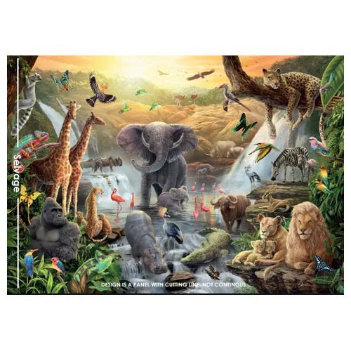 Carlie Edwards Collection Animals Jungle 108" Panel DV6048