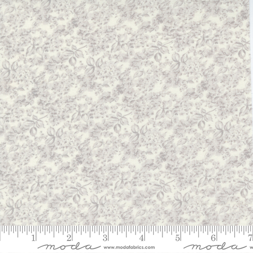 Fabric Remnant- Moda Cottage Linen Floral Pebble 81cm