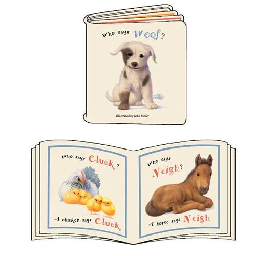 Who Says Woof ! Baby Animals Soft Book Panel