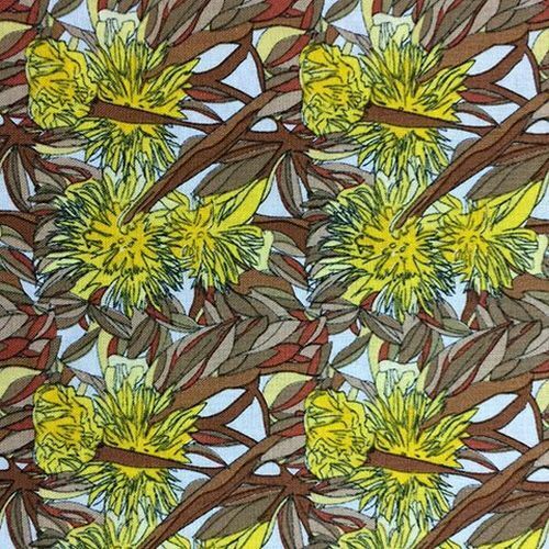 Fabric Remnant -	 Aboriginal Flowering Gum 63cm