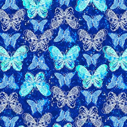 Fabric Remnant -Social Butterfly Celebration 81cm