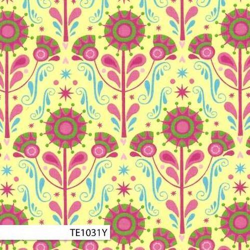 Fabric Remnant - Rosalie Quinlan Chirpy Lola Floral 80cm
