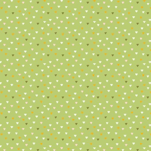 Playful Spring Scattered Triangles Geo Green DV6347 
