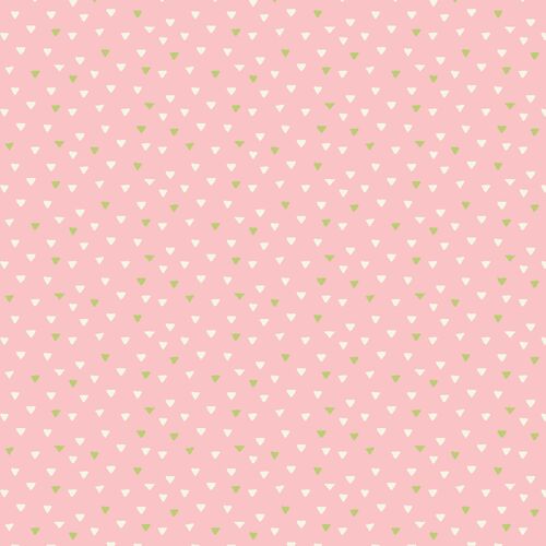 Playful Spring Scattered Triangles Geo Pink DV6346