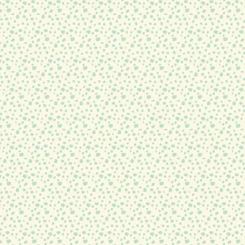 Playful Spring Scattered Irregular Dots Aqua DV6345