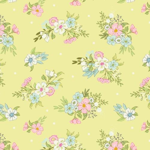 Playful Spring Mixed Floral Bunches Multi DV6338