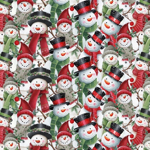 Super Sale Packed Snowmen Christmas Red BQ2289 088 