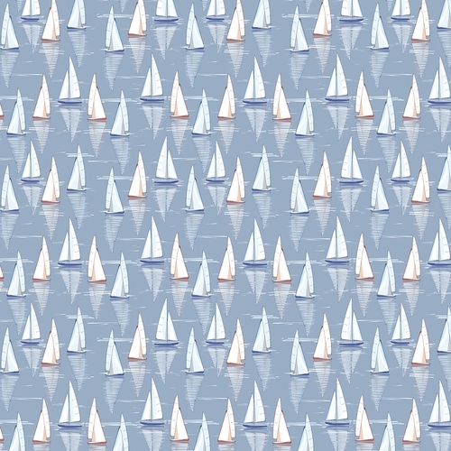 Super Sale Ocean Blue Sailing Sailboats TTCD1295 