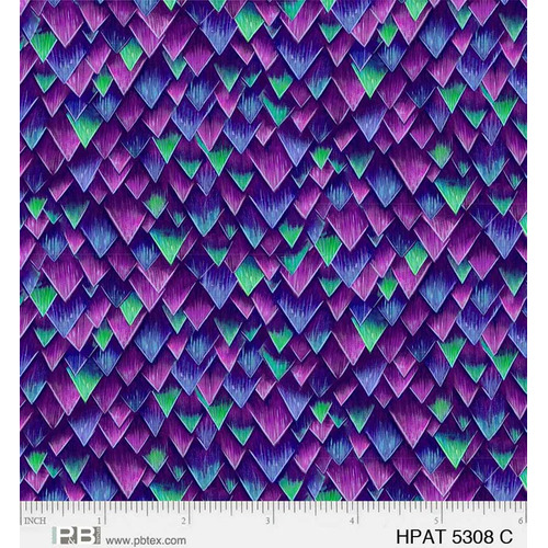 Hootie Patootie Triangles Purple 5308 C