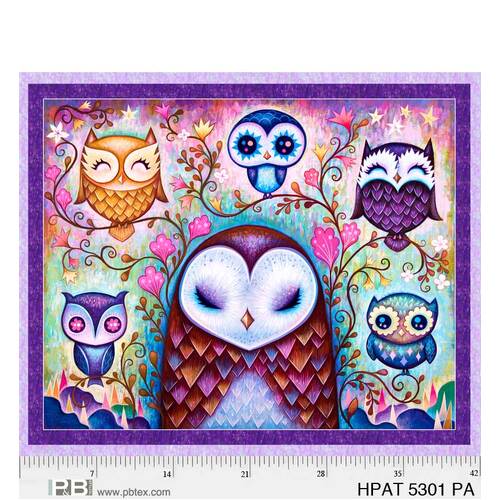 Hootie Patootie Owls 36" Panel Multi 5301 PA