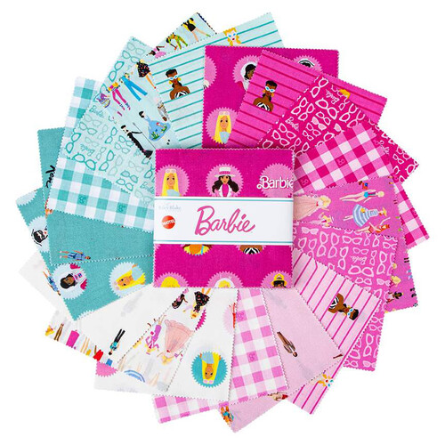 Riley Blake Barbie™ World 5" Fabric Charm Squares 
