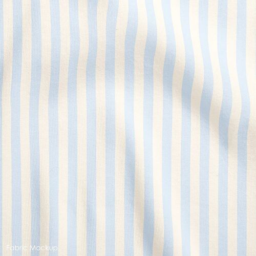 Fabric Remnant -Easter Bilby Stripe Blue 96cm