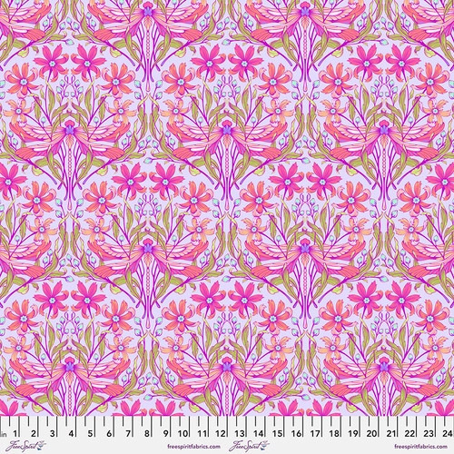 Fabric Remnant -Tula Pink Moon Garden Dragon Your Feet 70cm