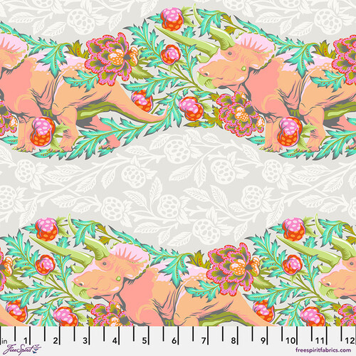 Tula Pink Roar Dinosaur Trifecta 24" PWTP223-BLUSH