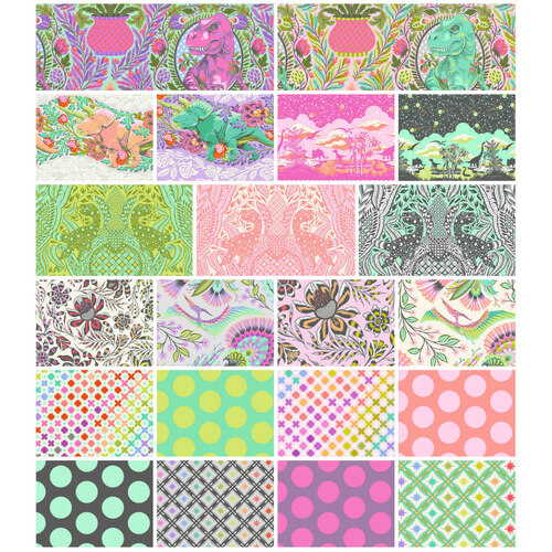 Tula Pink Roar Dinosaurs Fabric Bundle