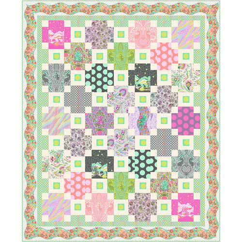 Tula Pink Roar Dinosaur Jurassic Party Quilt Kit