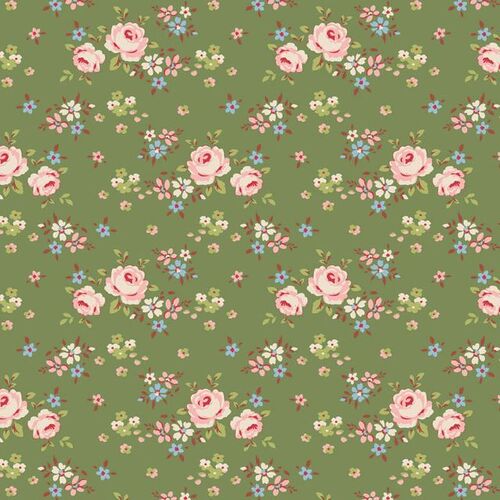 Tilda Creating Memories Winter Gracie Floral Green 130151