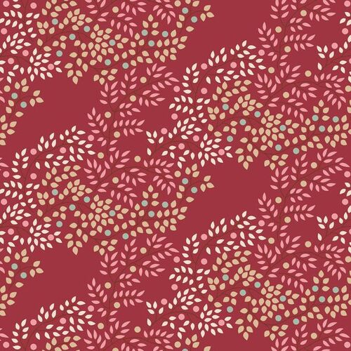 Tilda Creating Memories Winter Berrytangle Floral Burgundy 130147