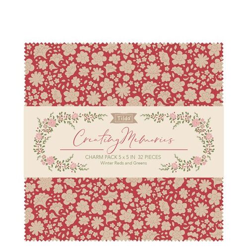 Tilda Creating Memories Winter 5" Fabric Charm Squares