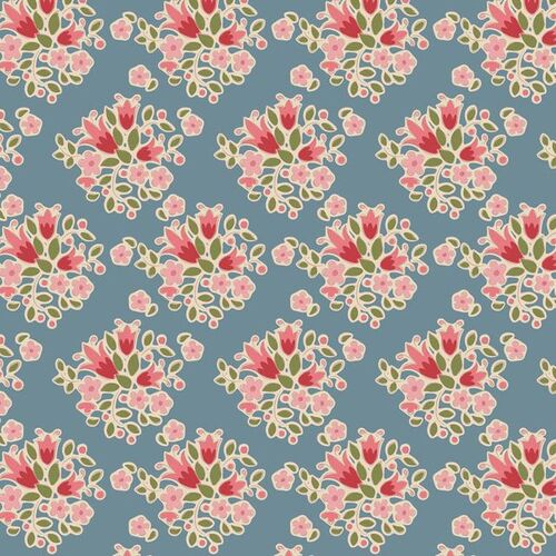 Tilda Creating Memories Summer Lulu Floral Blue 130130