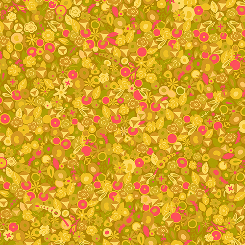 Fabric Remnant -Sun Print Tuesday Floral Sunflower 78cm