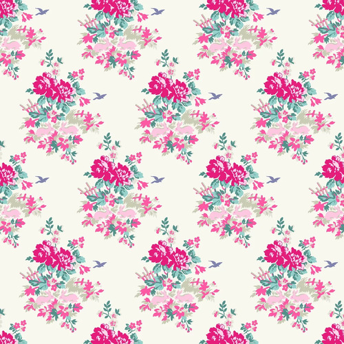 Tanya Whelan Amelie Shabby Pink Roses Fabric TW20 Pink