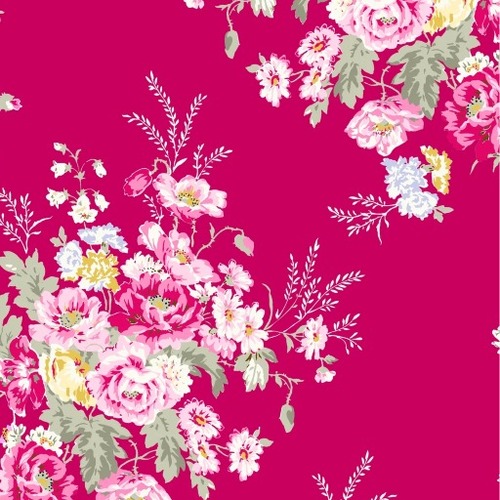Tanya Whelan Amelie Shabby Roses FabricTW19 Red