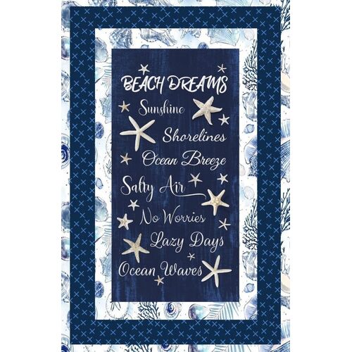 Beach Dreams Ocean Quilt Panel Fabric Kit