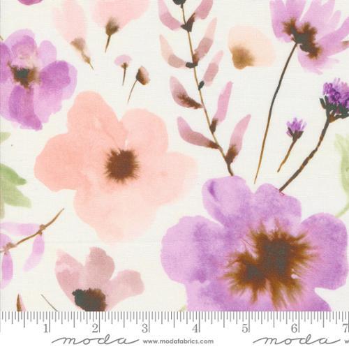 Moda Blooming Lovely Aster Posy Florals Cream 16971 11