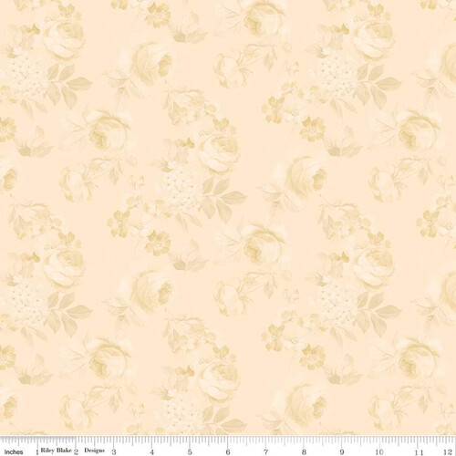 Fabric Remnant- Rose & Violet's Garden Roses Beehive 76cm