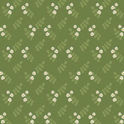 Fabric Remnant- Aussie Flower Garden Floral 44cm