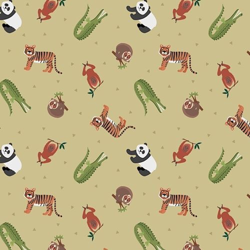Super Sale Small Things Asian Animals Green LESM25 002