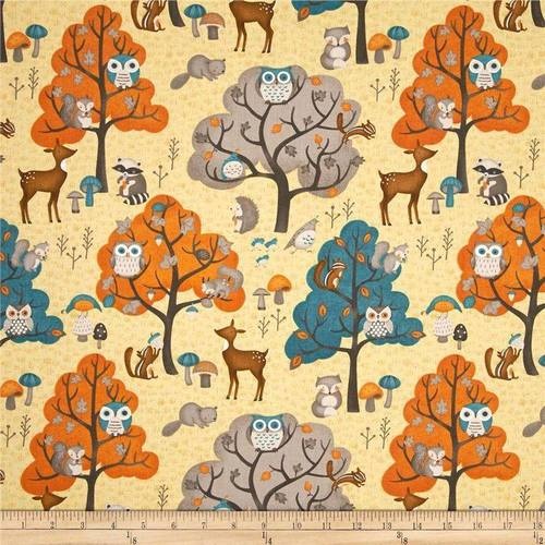 Cute Critters Woodlands Yellow