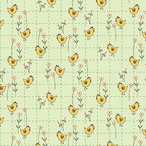 Super Sale Backyard Happenings Country Chickens Green 2592-66